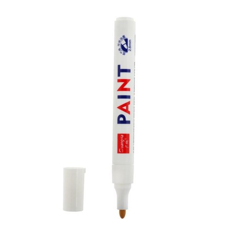 Marker - pencil, paint for tires waterproof on an oil basis, white-2