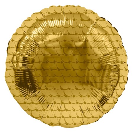 Foil ball 18 "Sphere. Scales", the color of the golden-1