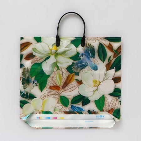 Package "Assorted Flowers", polyethylene with a plastic handle, mix 100 μm 38 x 35 cm-2