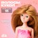 Hair for dolls "wavy with a tail" is small, color 24