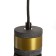 Denver lamp E27 40W black and gold 15x15x24-174cm