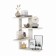 Largo regiment 014, angular, wall, hinged, 400x400x610, oak craft white