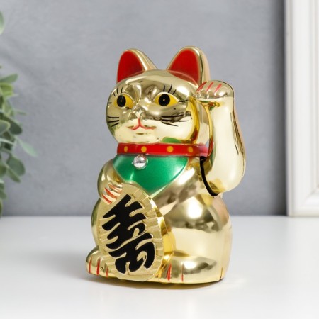 Souvenir cat plastic "manei-nako" h = 12 cm-2