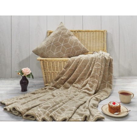 Crème Brule blanket, size 180x200 cm, brown color