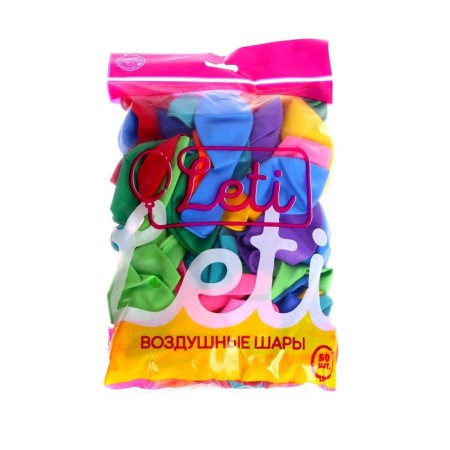 Shar Latex 12 ", pastel, set 50 pcs., Mix colors-2