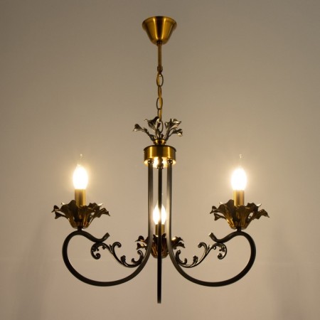 Madfi chandelier 3he14 40W black and gold 55x70x55 cm Bayerlux-2