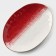 Porcelain shade "Cosmos", 31.5 × 22 cm, red color