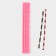 Mold "Collection of Beads", silicone, 26.5 × 3.8 × 1 cm, pink color