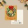 Happy New Year postcard, wreath 10.7 x 8.8 cm, New Year