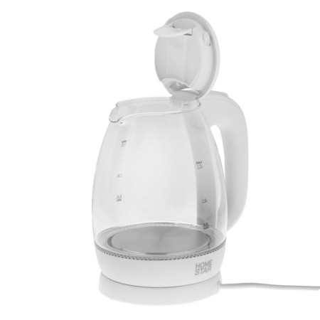 Electric kettle Homestar HS-1012, glass, 1.7 l, 2200 watts, white-5