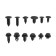 Clips and fasteners, 12 types, set 240 pcs