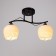 Chandelier gallop "Cascade" 754700 2HE27 black/chrome/white