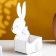 Kashpo wooden "Bunny" 13x7.5x22 cm white