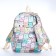School backpack from textiles on a zipper, 3 pockets, pencil case, color colorful color