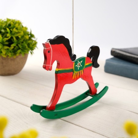Souvenir "Horse-rocking", with a mane, 13 x 15.5 cm-1