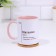 Named mug, sublimation "Nalko", pink bottom