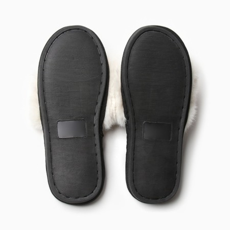 Women's slippers with an open nose size 39-40, milk color-6