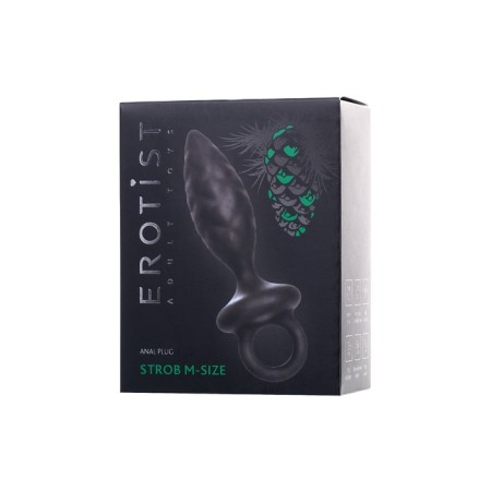 Anal plug Erotist Strob M - Size, silicone, black, 13.5 cm-5
