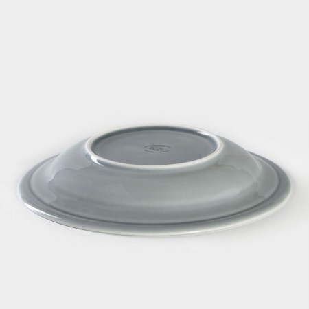 Deep plate "watercolor", 550 ml, d = 22.5 cm, the color is light gray-2