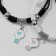 Bracelets "Demetrons" bulbs with heart, color, 7 cm