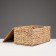 Wicker basket with a lid 40x25x18 cm