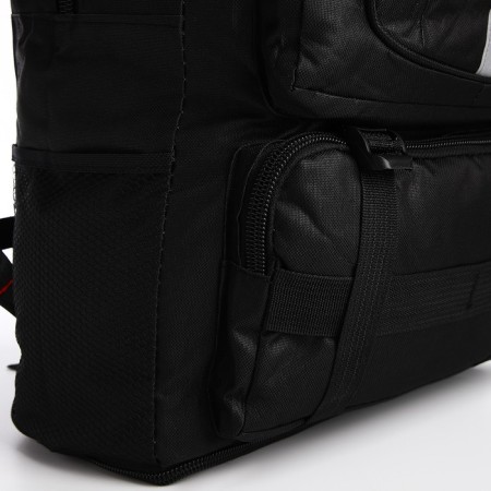 A thyroid backpack with an increase in 75l, 5 external pockets, black color-5
