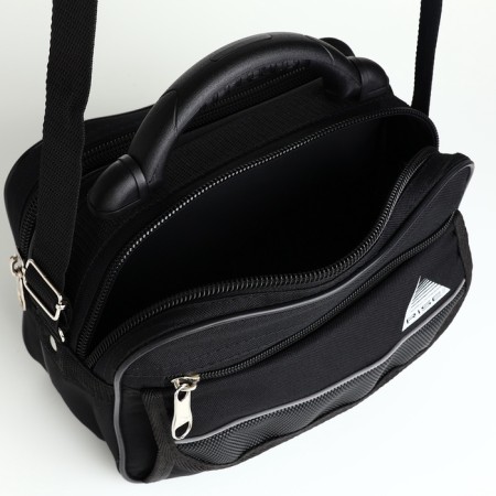 Male bag, rise, black color-4