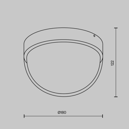 Ceiling light Outdoor O438CL-L12GF3K, LED, 12 W, 180x180x122 mm, 1100 lm, 3000k, 2835, graphite-6