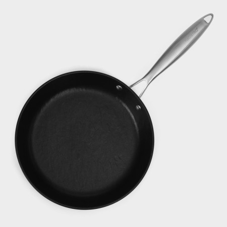 Set of Magistro Rock Stone pan, 2 items: D = 22 cm, D = 26 cm, kitchen forceps, anti -stick coating, induction-10