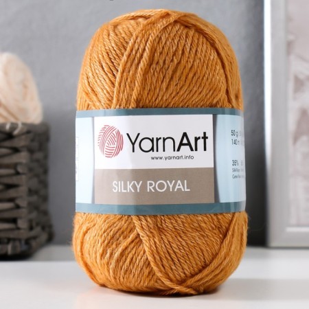 Yarn "Silky Royal" 65% gelding, 35% claim. Schelk 140m/50g (445 sand)