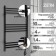 Electric towel Zein PE-08 "Bohemia", 500x800 mm, 10 crossbars, black