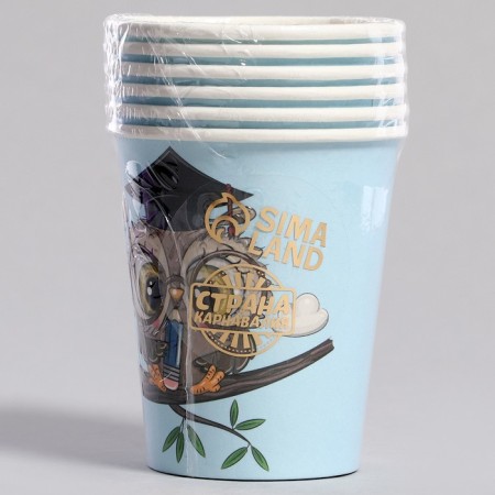 Paper glasses "owl", 6 pcs-2