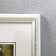 Photo frame plastic 30x40 cm "Golden spiral on white" 42.7x32.7 cm
