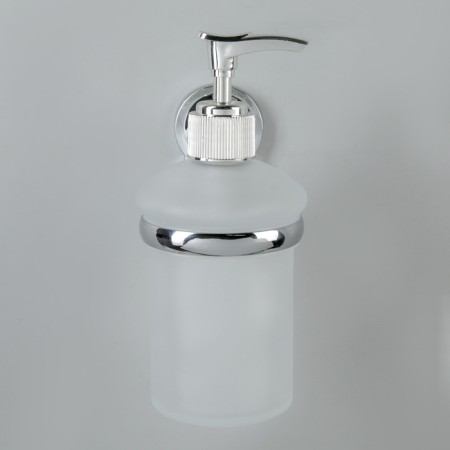Wall -soap dispenser wall -byona A11813, 200 ml, glass, chromium color-1