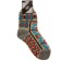 Women's Woolen socks "Ornament", color nut, size 23