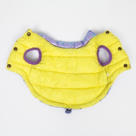 Dog jacket two -sided with weighting, size 16 (DS 36, OG 46, Osh 35), purple/yellow-6