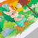 Stick plastic interior color "Bunny on the stump" 20x30 cm