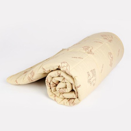 The blanket is quilted, size 105x140 cm, camel fluff-3