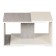 CHARTE CHETER table, 700x500x350, concrete/white