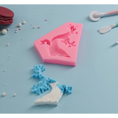 Mold "Tree", silicone, 10.4 × 9 × 1.5 cm, color mix-4