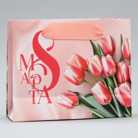 Gift Package Laminated, packaging, “March 8”, S 12 x 15 x 5.5 cm-4
