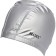 Bradex swimming cap, textile covered with PU, gray