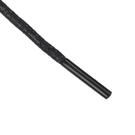 Shoes for shoes, steam, round, wax, d = 3 mm, 75 cm, black color-2