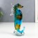 Souvenir Glass "Sea Horse" under the Muranian glass 20x9x7 cm
