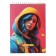 Notepad A5, 60 sheets in a cage on the crest Important Girl, cover coated cardboard, hard substrate, mix