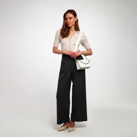 Women's bag Textura, messenger, small size, white color-7