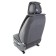 Front seats Car Performance, 2 pcs, alcantara, rhombus, black-beige