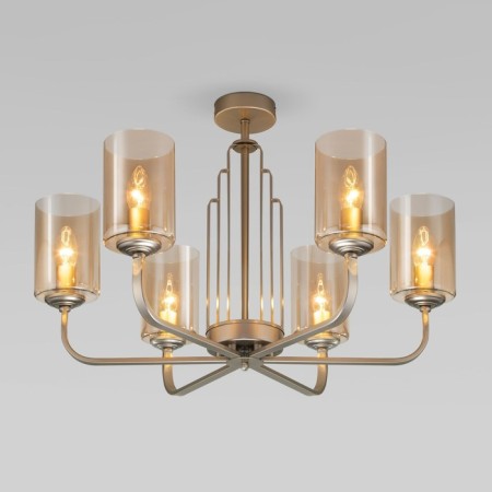Ceiling Lamp Eurosvet Defi 60138/6, E14, 6x60W, 650x650x450 mm, color gold-2