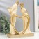 Souvenir Polystone "Meeting of lovers" White with gold 9x19x28 cm