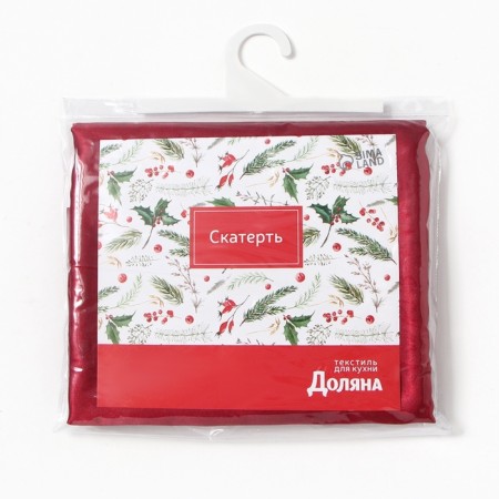 The tablecloth of the New Year's share "Wine" 140*300+-3 cm, 100% p/e-8